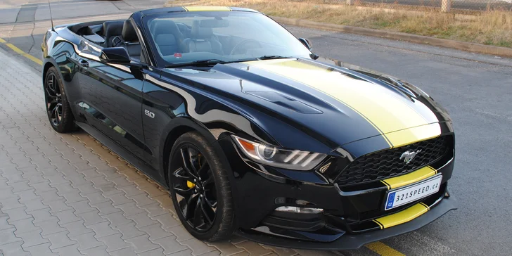 Ford Mustang GT 5.0 V8 Cabrio na 30 minut nebo 6, 12 či 24 hodin