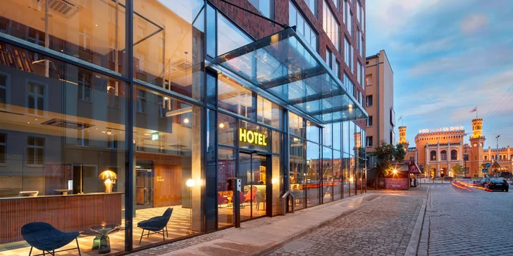 Dovolená v centru Vratislavi: moderní hotel, relax zóna se suchou saunou a fitkem, snídaně
