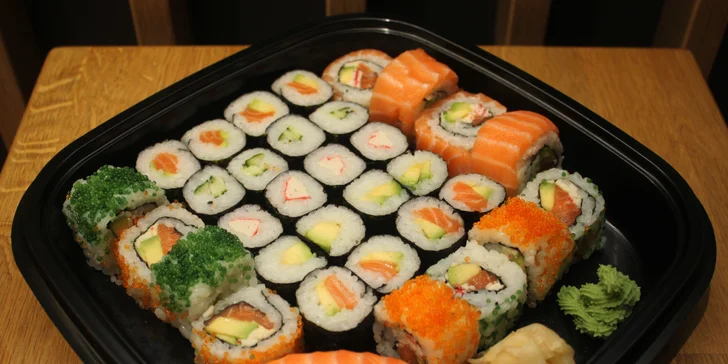 Japonsko v Brně: set 18, 28 nebo 34 ks sushi s rybami i zeleninou