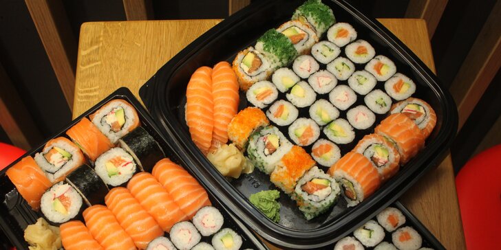 Japonsko v Brně: set 18, 28 nebo 34 ks sushi s rybami i zeleninou