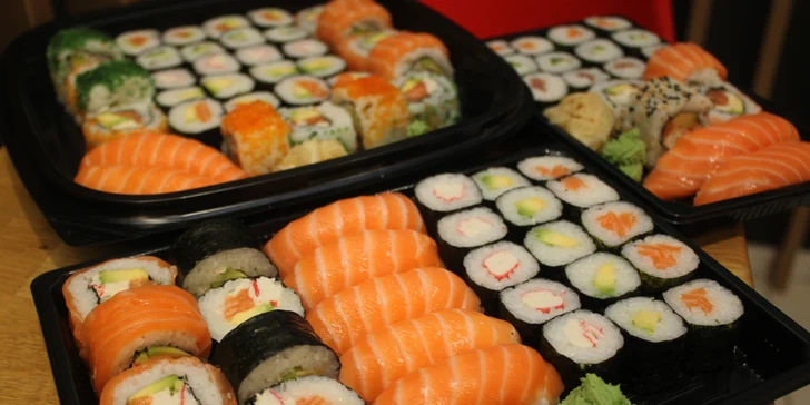 Japonsko v Brně: set 18, 28 nebo 34 ks sushi s rybami i zeleninou