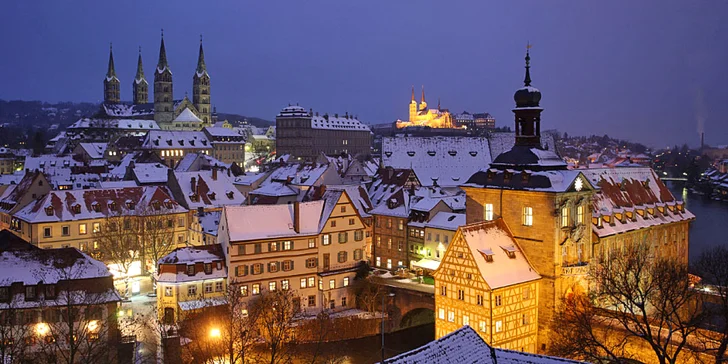 Adventní výlet do Německa: celodenní procházka nádherným městem Bamberk a plavba lodí