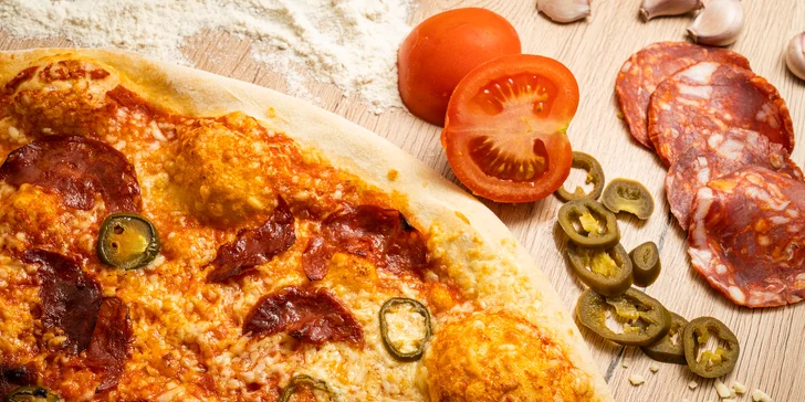 Křupavé a kulaté: jedna až tři pizzy o průměru 33 cm