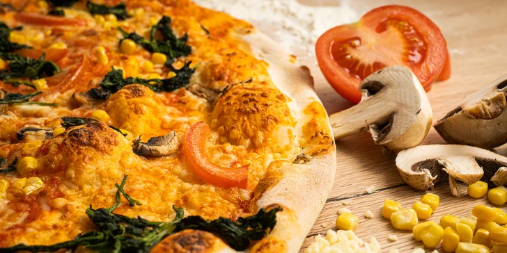 Křupavé a kulaté: jedna až tři pizzy o průměru 33 cm
