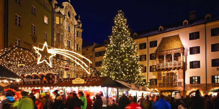 Jednodenní výlet busem do vánočního Innsbrucku: adventní trhy, památky i výhled na město