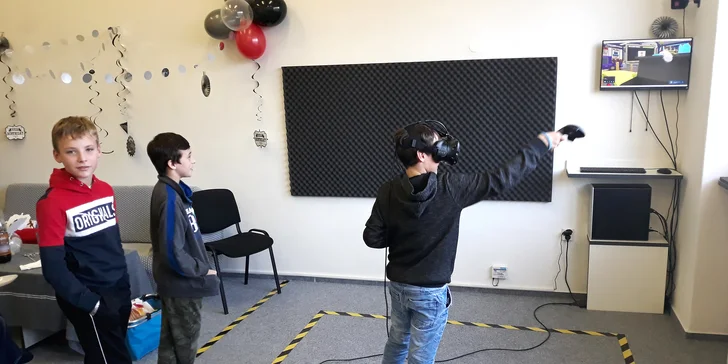 Dětská narozeninová oslava ve virtuální realitě až pro 10 hráčů: 2 nebo 3 hodiny plné zábavy