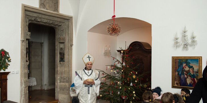 Vánoční prohlídka zámku Stránov s Mikulášem a malým dárečkem