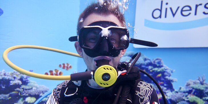 Potápění na zkoušku pro jednoho nebo pár: potápěčská jáma s instruktorem a foto na památku