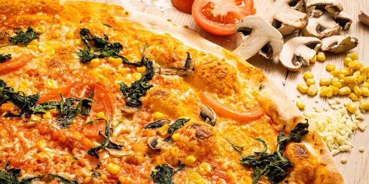 Křupavé a kulaté: jedna až tři pizzy o průměru 33 cm