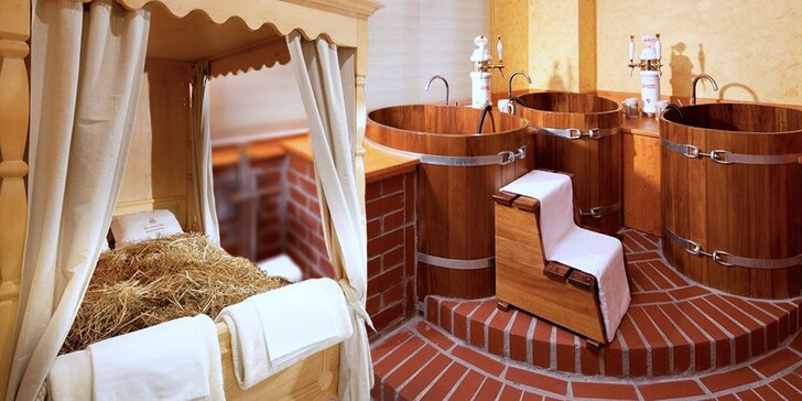 Relax pro dva: hodina ve vířivce a sauně s privátní pivní lázní ve dřevěných kádích