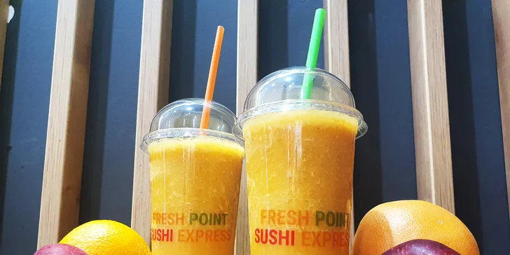 Vitamínová bomba: 2 malé nebo velké ovocné fresh džusy