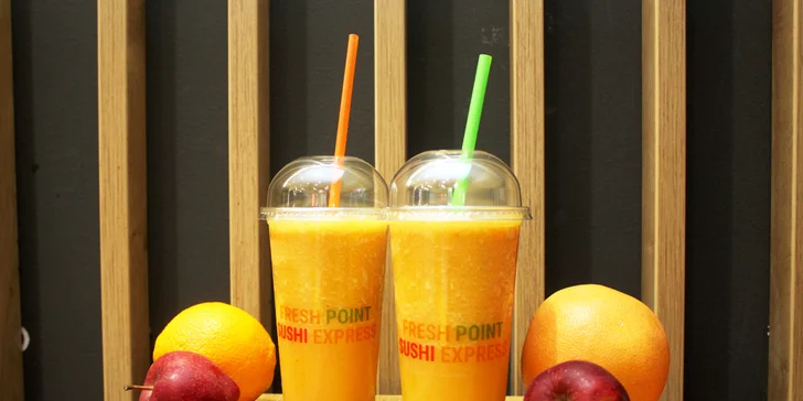 Vitamínová bomba: 2 malé nebo velké ovocné fresh džusy