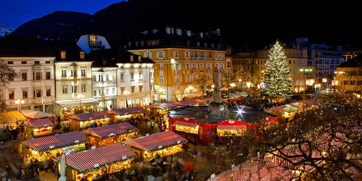 Na vánoční trhy pod vrcholky italských Dolomit: 2x ubytování s polopenzí