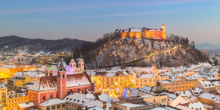 Na advent od Jadranu k alpským jezerům a výšinám: doprava, průvodce i ubytování v hotelu a snídaně