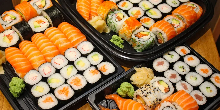 Japonsko v Brně: set 18, 28 nebo 34 ks sushi s rybami i zeleninou