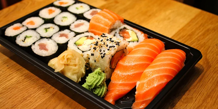 Japonsko v Brně: set 18, 28 nebo 34 ks sushi s rybami i zeleninou