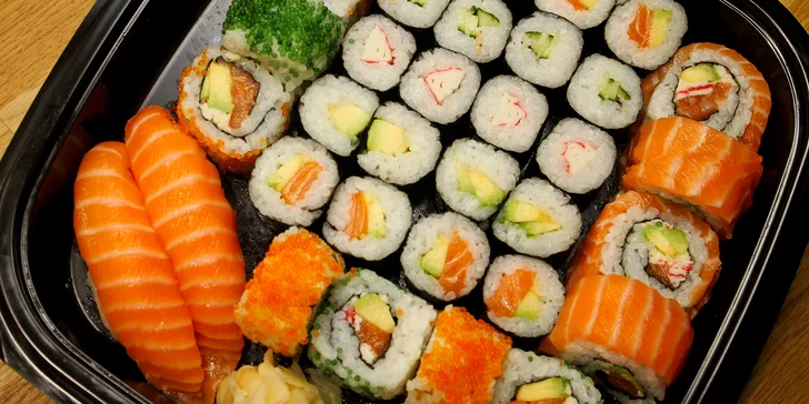 Japonsko v Brně: set 18, 28 nebo 34 ks sushi s rybami i zeleninou