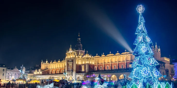 Dvoudenní zájezd busem do Polska: solné doly Wieliczka i adventní trhy a vodní park v Krakově