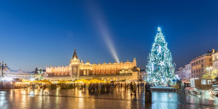 Dvoudenní zájezd busem do Polska: solné doly Wieliczka i adventní trhy a vodní park v Krakově