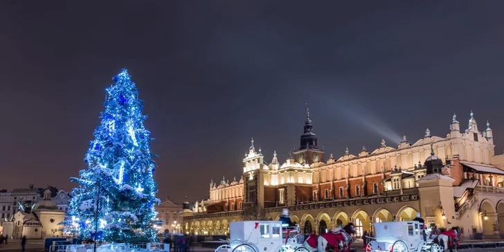 Dvoudenní zájezd busem do Polska: solné doly Wieliczka i adventní trhy a vodní park v Krakově