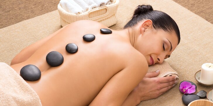 Relax i harmonizace energie v těle: masáž lávovými kameny na 60 či 90 minut