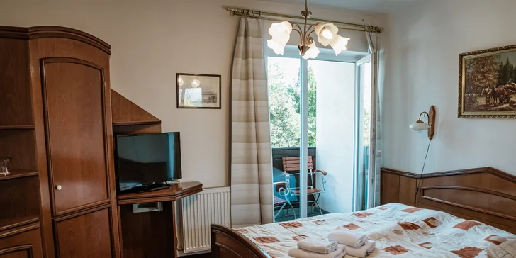 Odpočinek v klidné části Mariánských Lázní: hotel s wellness procedurami i chorvatská kuchyně