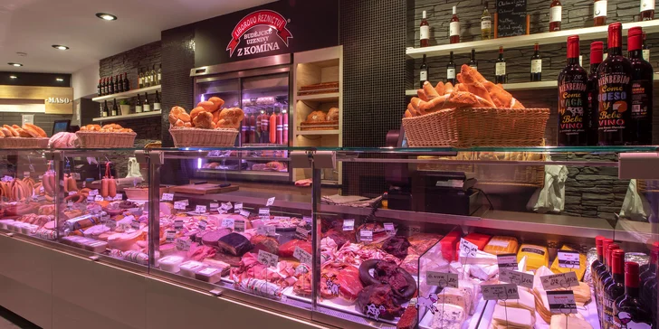 20% sleva na veškerý sortiment z Liborova řeznictví & Uzenin z komína