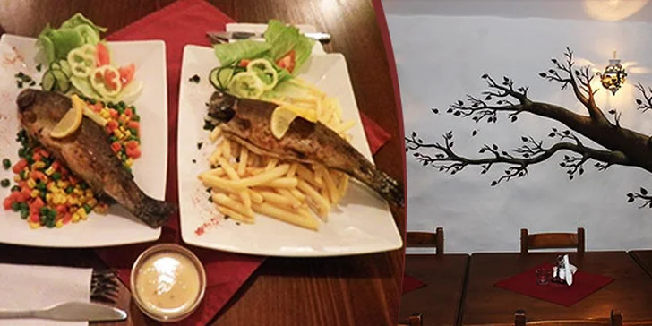 2x 250g grilovaný pstruh na roštu pro dvě osoby