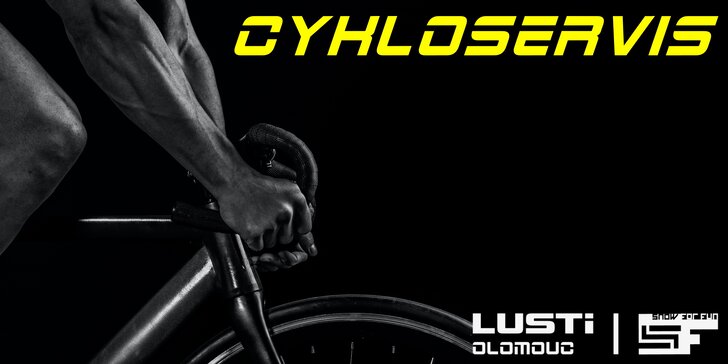 Cykloservis: posezónní kontrola celkového stavu kola, seřízení brzd, přehazovačky a dalších operací.