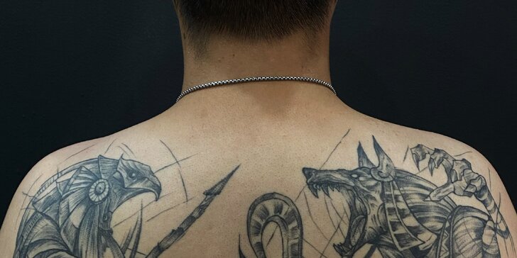 Nové tetování s motivem dle výběru ve Studiu 191 Ink u Jiřího z Poděbrad