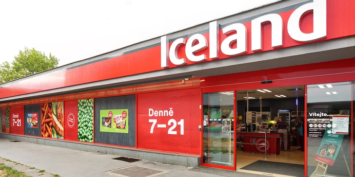 20% sleva na nákup v britském supermarketu Iceland v Praze, Pardubicích a Boleslavi