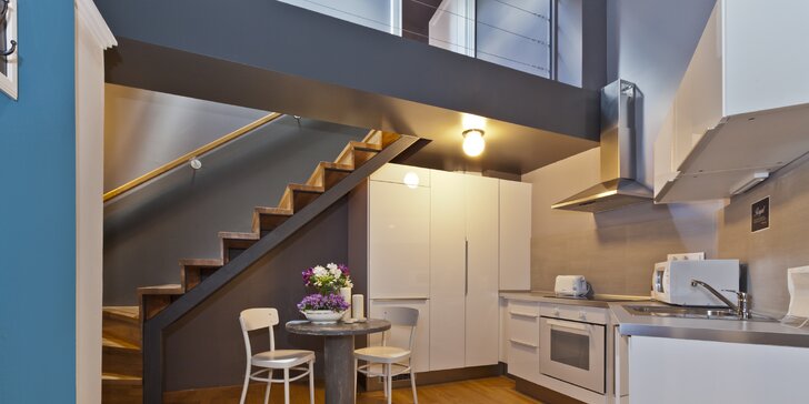Pobyt pod Petřínem: moderní apartmán s kuchyňkou