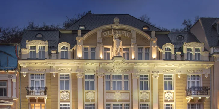 5* luxus v Karlových Varech: jídlo, neomezený wellness i procedury