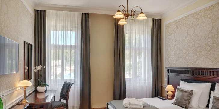 5* luxus v Karlových Varech: jídlo, neomezený wellness i procedury