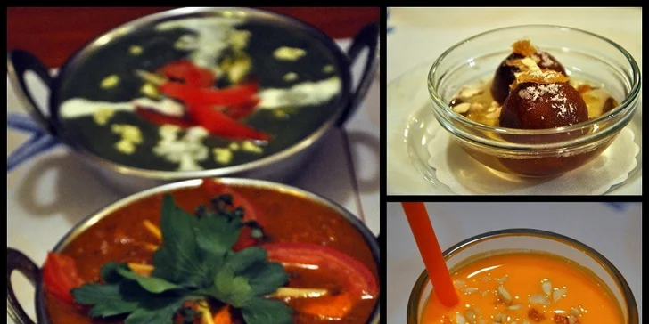 Vydatné indické menu pro dva v Dilli Delhi