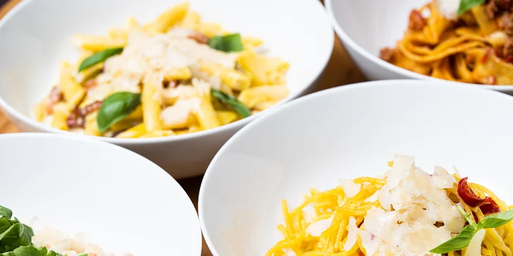 Domácí pasta, gnocchi či risotto dle výběru pro 1 nebo 2 osoby