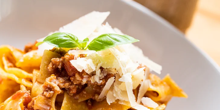 Domácí pasta, gnocchi či risotto dle výběru pro 1 nebo 2 osoby