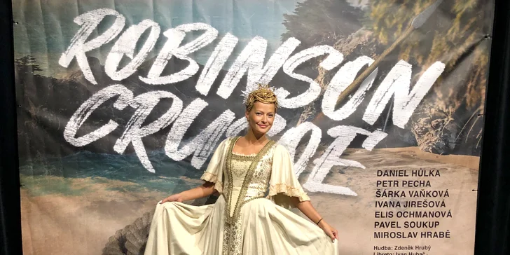 Autobusem na novinku mezi muzikály Robinson Crusoe, po něm setkání s herci