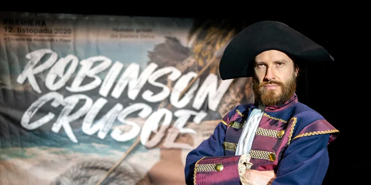 Autobusem na novinku mezi muzikály Robinson Crusoe, po něm setkání s herci
