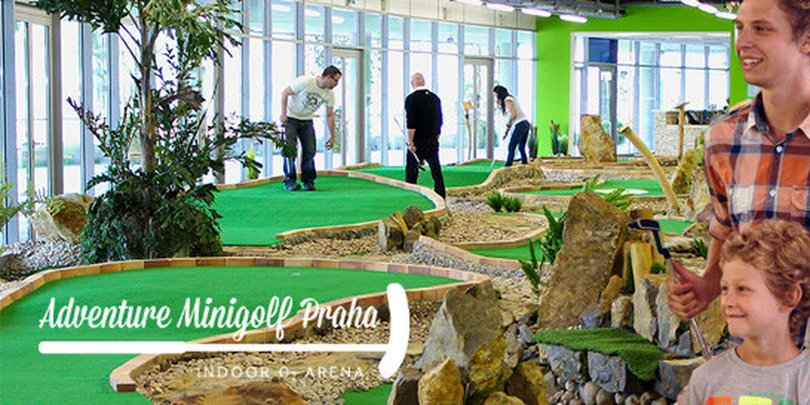 Adventure minigolf v O2 Aréně (1 hod.)