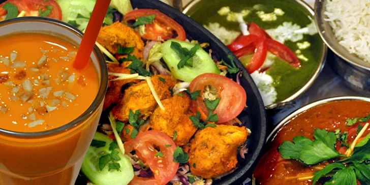 Vydatné indické menu pro dva v Dilli Delhi