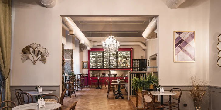 Degustační menu pro dva v Café Graff s možností vinného párování