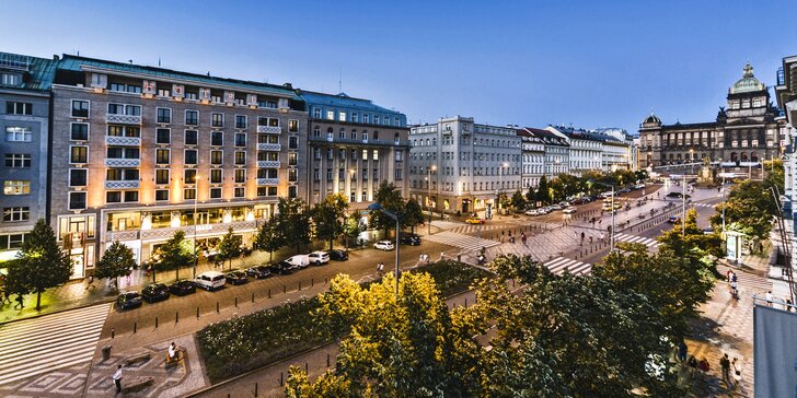 5* pobyt v centru Prahy: hotel přímo na Václavském náměstí a snídaně