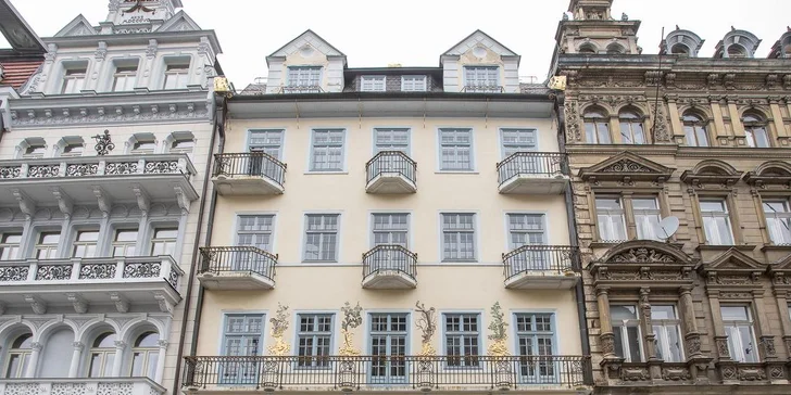 Dovolená v centru Karlových Varů: apartmán se snídaní i kosmetické ošetření