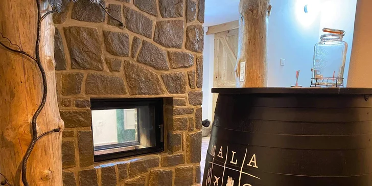 Luxusní chatička pod Lysou horou až pro 6 osob: plná výbava, sauna a vířivka neomezeně