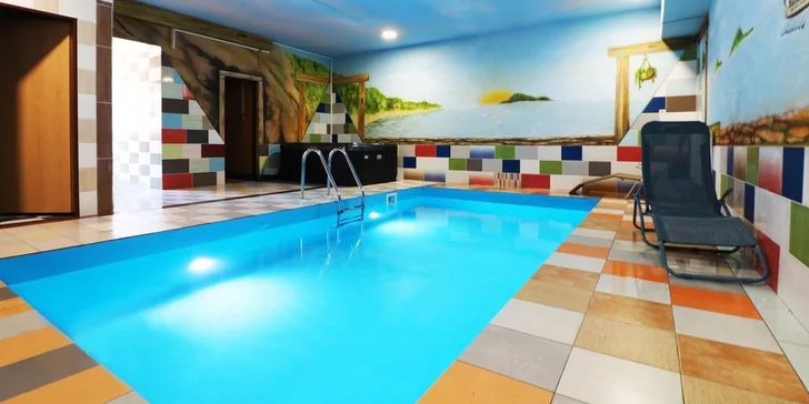 Wellness pro 2 osoby: privátní sauna a bazén i veřejná solná jeskyně