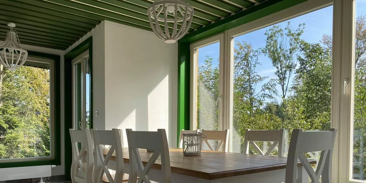 Luxusní chatička pod Lysou horou až pro 6 osob: plná výbava, sauna a vířivka neomezeně