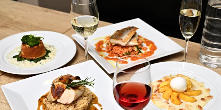 Degustační menu dle výběru i s možností vinného párování pro 2 osoby