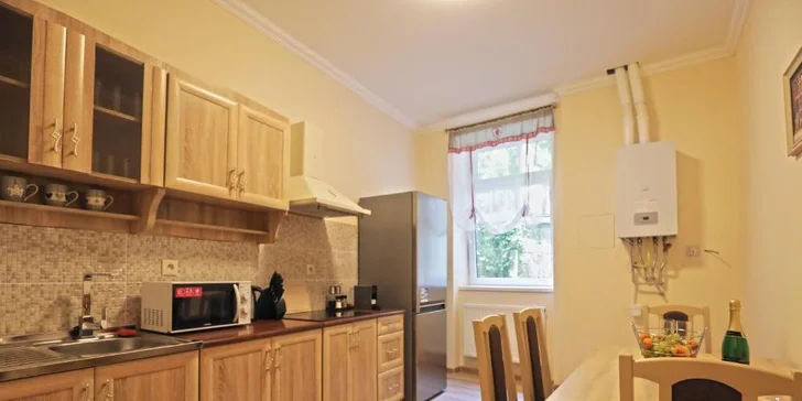 Krásy Karlových Varů: pobyt se snídaní v luxusním apartmánu s kuchyňkou