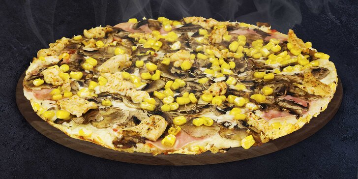 2 poctivé Kašpárkovy pizzy podle výběru: s rozvozem, na výběr 16 druhů